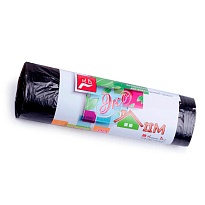 Мешки для мусора 30 л, черные, в рулоне 20 шт., ПНД, 6 мкм, 600х500 мм, Концепция Быта ЭкоДом, 601348 в Прокопьевске