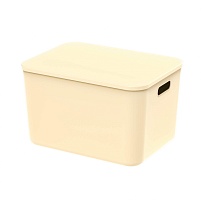 Ящик пластиковый вкладываемый бежевый 410х305х245 мм в Прокопьевске