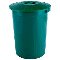 Мусорный бак с крышкой 60 л зеленый 60 зеленый в Прокопьевске