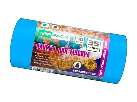 Мешки для мусора 35 л, ароматизированные, синие, в рулоне 30 шт., ПНД, 12 мкм, 640х500 мм, EXTRA, 3530661 в Прокопьевске