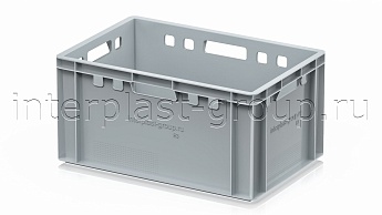 Ящик для мяса и колбасных изделий Е-3 серый в Прокопьевске Ящик для мяса и колбасных изделий Е-3 серый в Прокопьевске