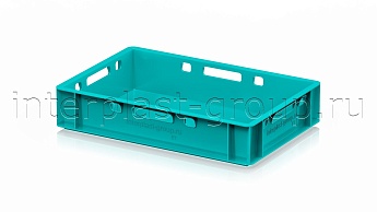 Ящик для мяса и колбасных изделий Е-1 бирюзовый в Прокопьевске Ящик для мяса и колбасных изделий Е-1 бирюзовый в Прокопьевске