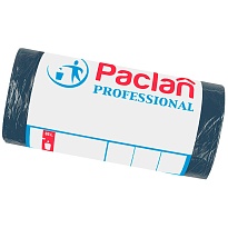 Мешки для мусора 35 л, черный, в рулоне 50 шт., ПНД, 6,2 мкм, 600х500 мм, PACLAN Professional, 604077 в Прокопьевске