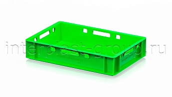 Ящик для мяса и колбасных изделий Е-1 светло-зеленый в Прокопьевске Ящик для мяса и колбасных изделий Е-1 светло-зеленый в Прокопьевске