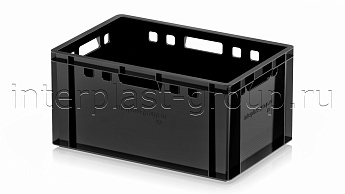 Ящик для мяса и колбасных изделий Е-3 черный в Прокопьевске Ящик для мяса и колбасных изделий Е-3 черный в Прокопьевске