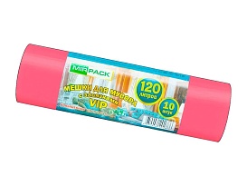 Мешки для мусора 120 л, с завязками, красные, в рулоне 10 шт., ПНД, 15 мкм, 800х750 мм, VIP, Z12010red в Прокопьевске Мешки для мусора 120 л, с завязками, красные, в рулоне 10 шт., ПНД, 15 мкм, 800х750 мм, VIP, Z12010red в Прокопьевске