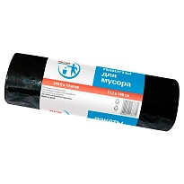 Мешки для мусора 240 л, черные, в рулоне 10 шт., ПВД 30 мкм, 1400х1120 мм, PACLAN Professional, 606336 в Прокопьевске