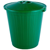 Мусорный бак с крышкой 80 л зеленый 80 зеленый в Прокопьевске