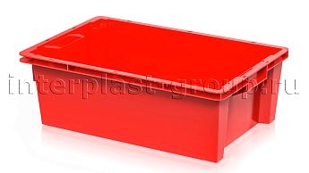 Ящик универсальный для овощей, фруктов и хлеба сплошной красный в Прокопьевске