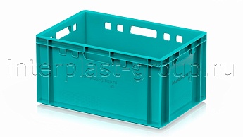 Ящик для мяса и колбасных изделий Е-3 бирюзовый в Прокопьевске Ящик для мяса и колбасных изделий Е-3 бирюзовый в Прокопьевске