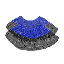 Бахилы сине-черные 1000 шт (500 пар), 54 мкм, двойная подошва, с одной резинкой, Прочные+ в Прокопьевске