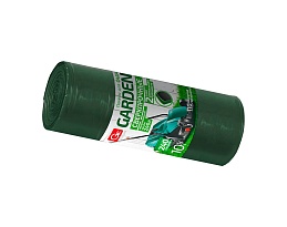 Мешки для мусора 240 л, двухслойные, зеленый, в рулоне 10 шт., ПВД 35 мкм, 1400х1100 мм, GRIFON PROFF GARDEN, 101-520 в Прокопьевске