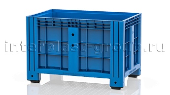 Контейнер iBox сплошной на ножках голубой в Прокопьевске