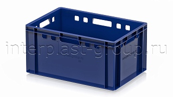 Ящик для мяса и колбасных изделий Е-3 темно-синий в Прокопьевске Ящик для мяса и колбасных изделий Е-3 темно-синий в Прокопьевске