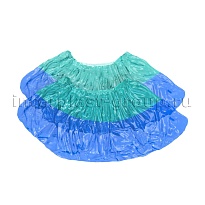 Бахилы бирюзово-синие 1000 шт (500 пар), 64 мкм, двойная подошва, двойная резинка, Особопрочные+ в Прокопьевске