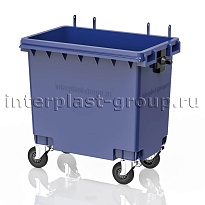 Мусорный контейнер 770 л синий без крышки 770 голубой в Прокопьевске