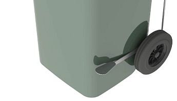 Педаль для мусорного контейнера 240 л.  серый в Прокопьевске